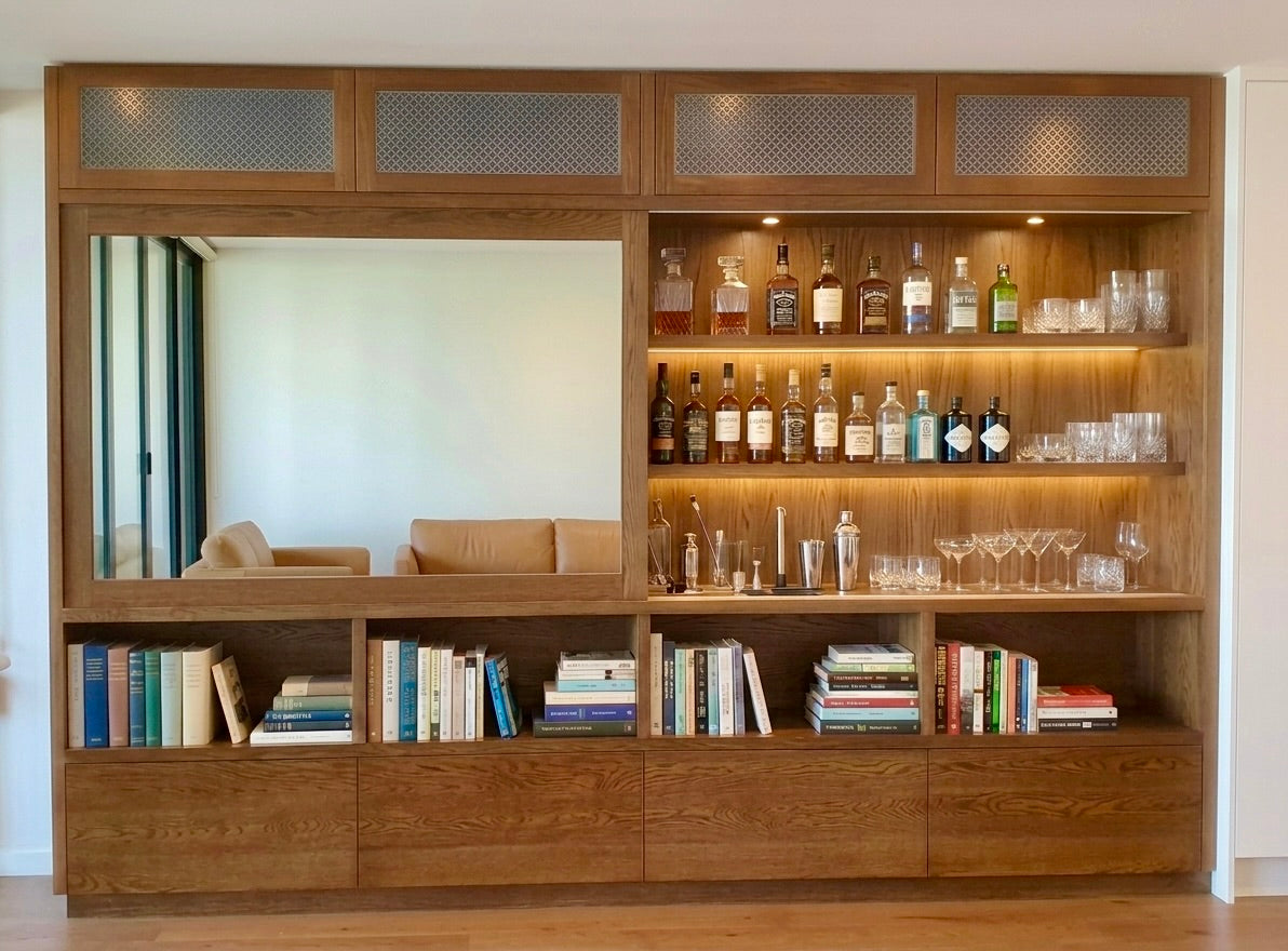 Entertainment and Liquor wall unit